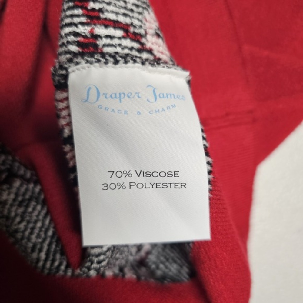 Draper James Red Floral Fair Isle Knit‎ Sweater Women's Size Small Mock Neck - Picture 8 of 12